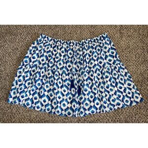 Knox Rose lined tiered boho‎ blue and white skirt size 2X